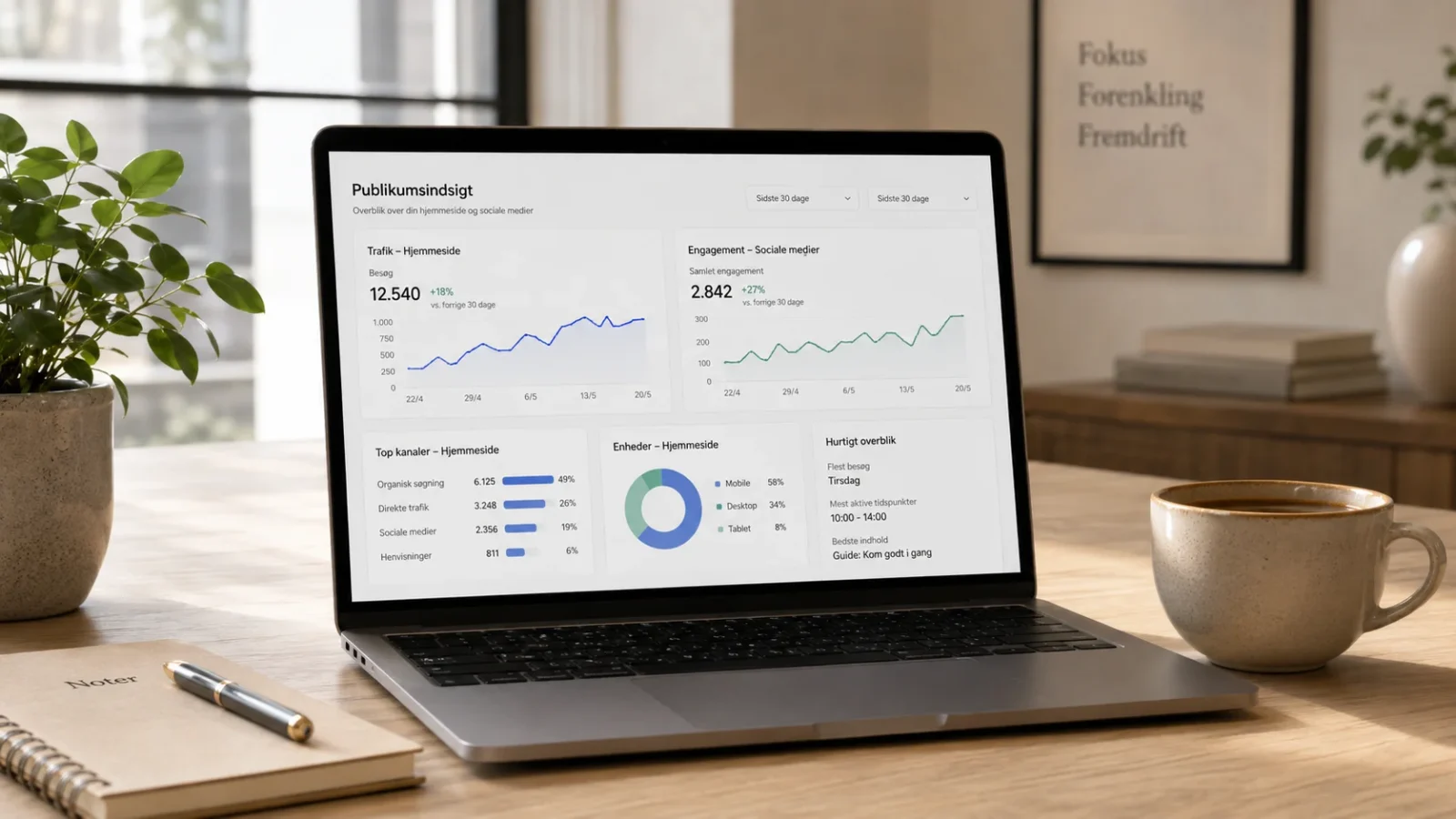 Målgruppeanalyse med data fra hjemmeside og sociale medier