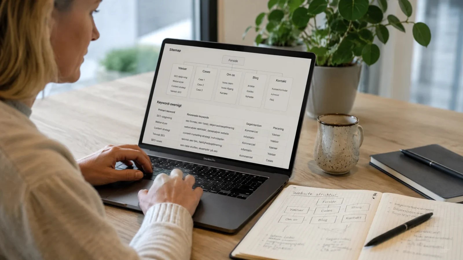 Planlægning af SEO-analyse og hjemmesidens sidestruktur