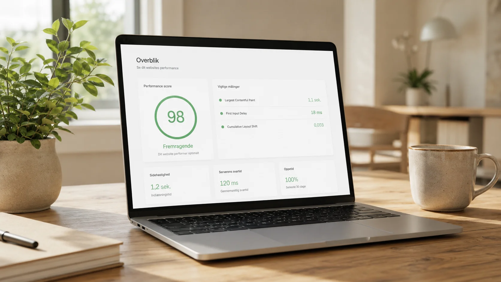 PageSpeed-optimering af en hurtig WordPress-hjemmeside
