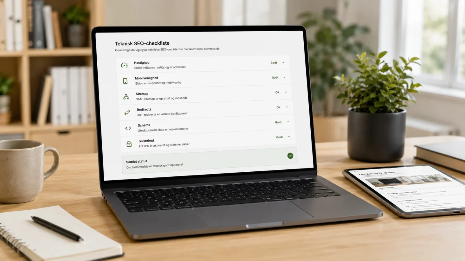 Teknisk SEO checkliste til WordPress