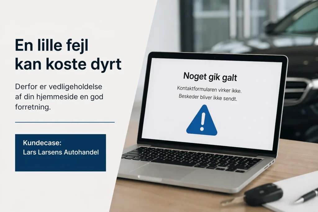 Hjemmesiden fejler? Så dyrt kan det blive uden vedligeholdelse