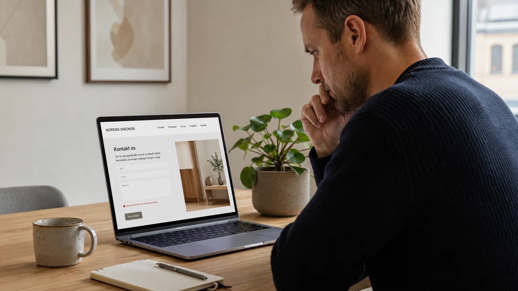 Virksomhedsejer opdager en fejl på sin WordPress-hjemmeside