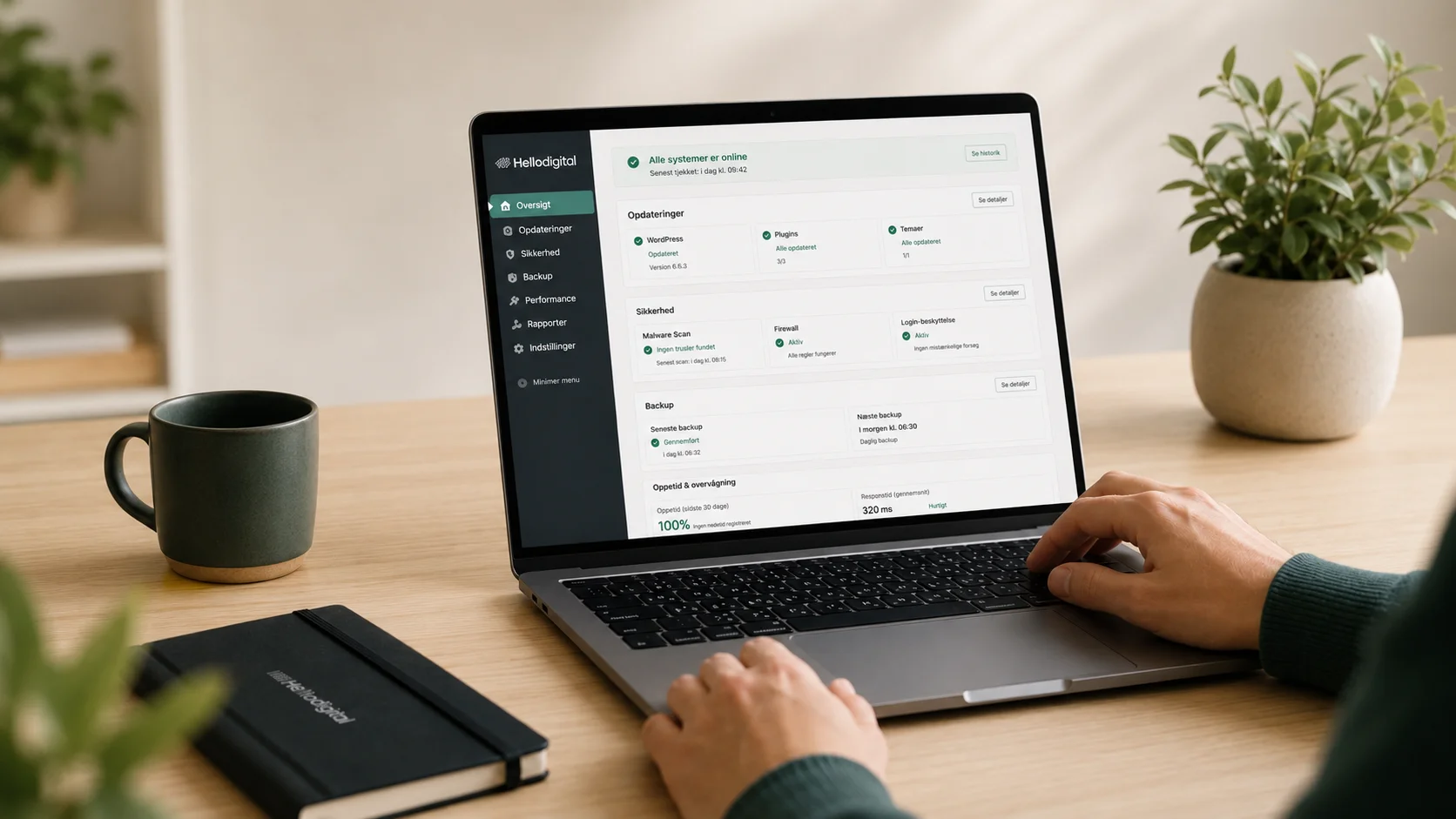 Hellodigital Serviceaftale til WordPress