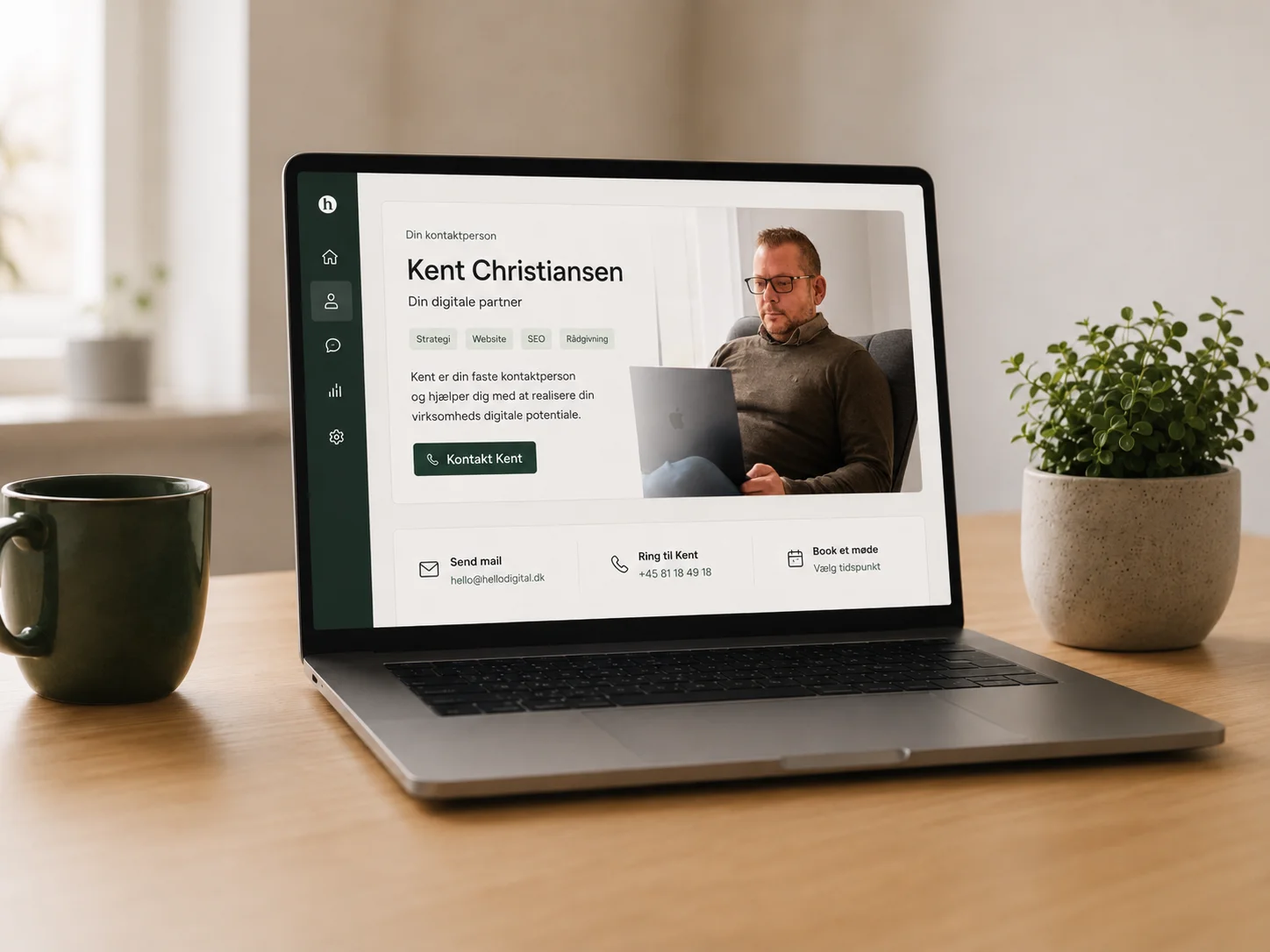 Hellodigital en fast person at have kontakt til