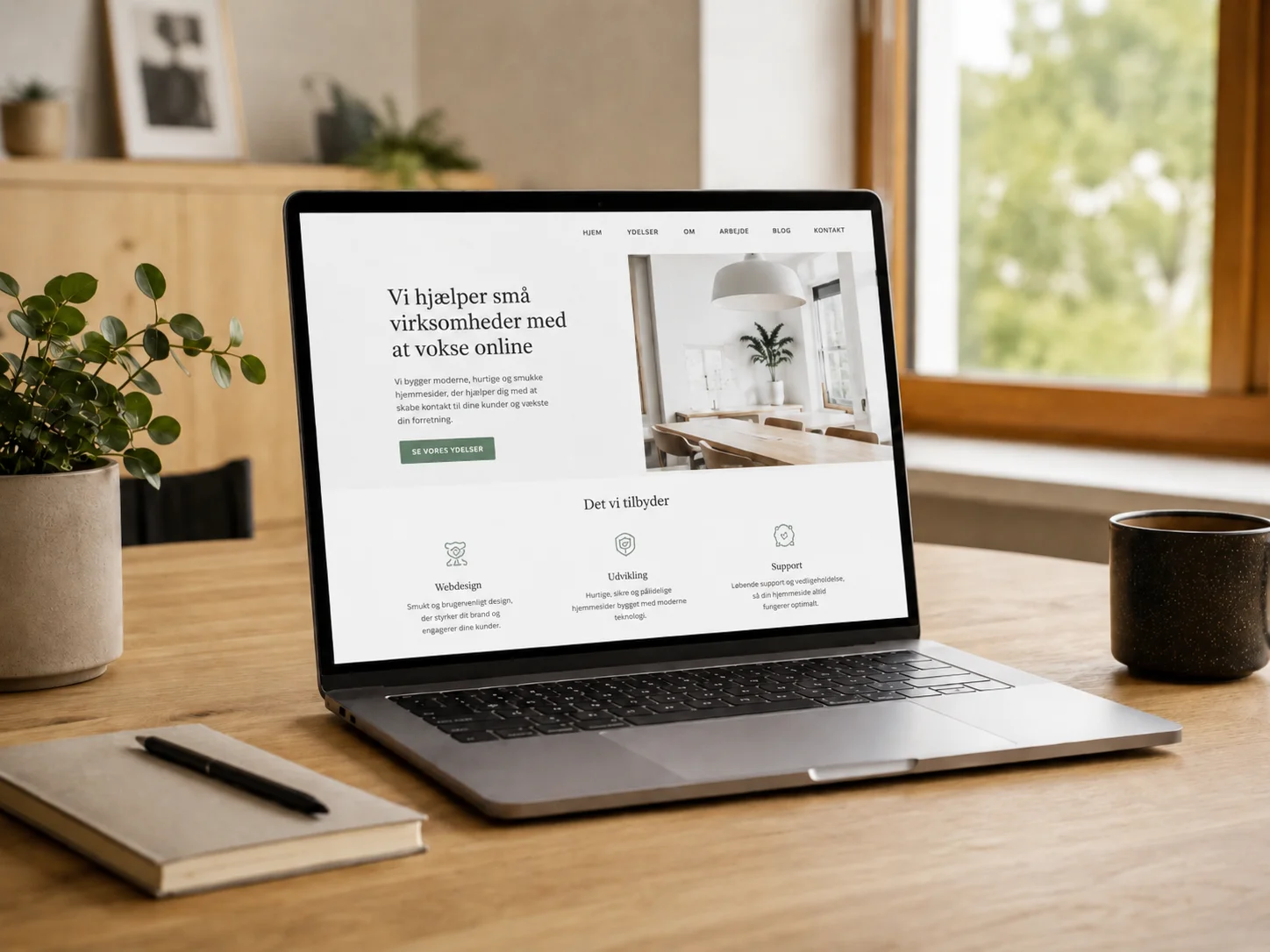 Lokal virksomhed arbejder med WordPress hjemmeside og lokal SEO