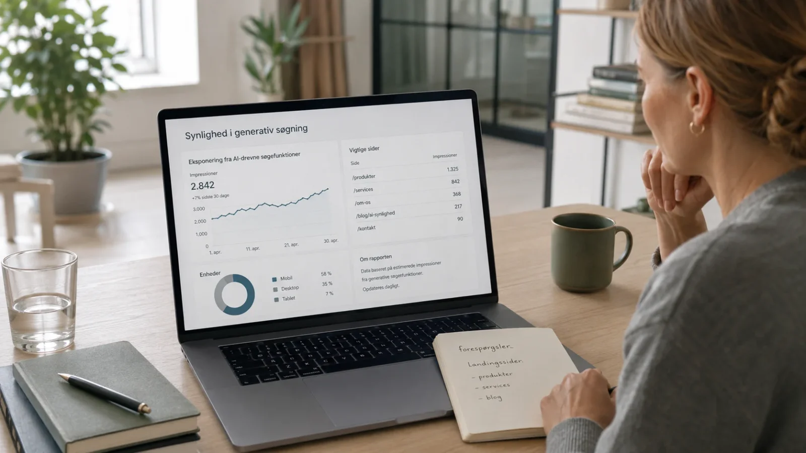Visninger fra AI Overviews og AI Mode gennemgås i Search Console