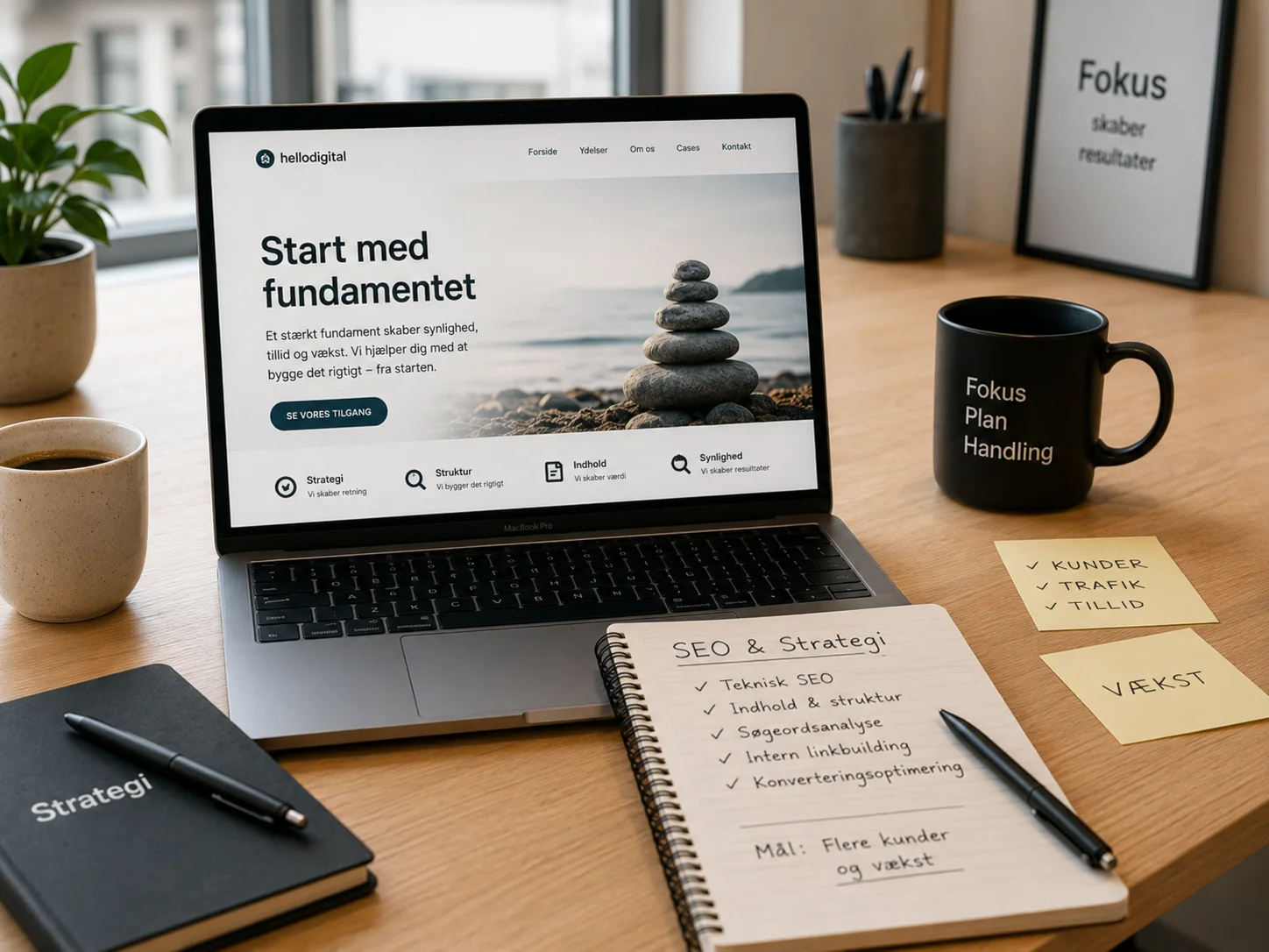 Digitalt fundament for SMV med hjemmeside og SEO-overblik
