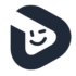 Hellodigital Logo smilede favicon D i blå-sorte nuancer