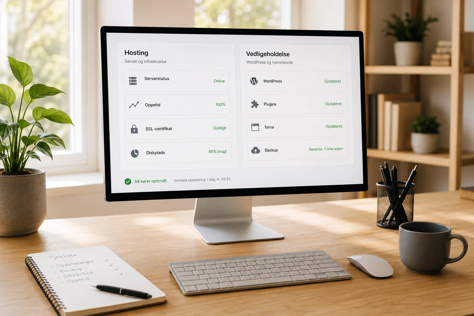 Forskel på WordPress-hosting og løbende vedligeholdelse
