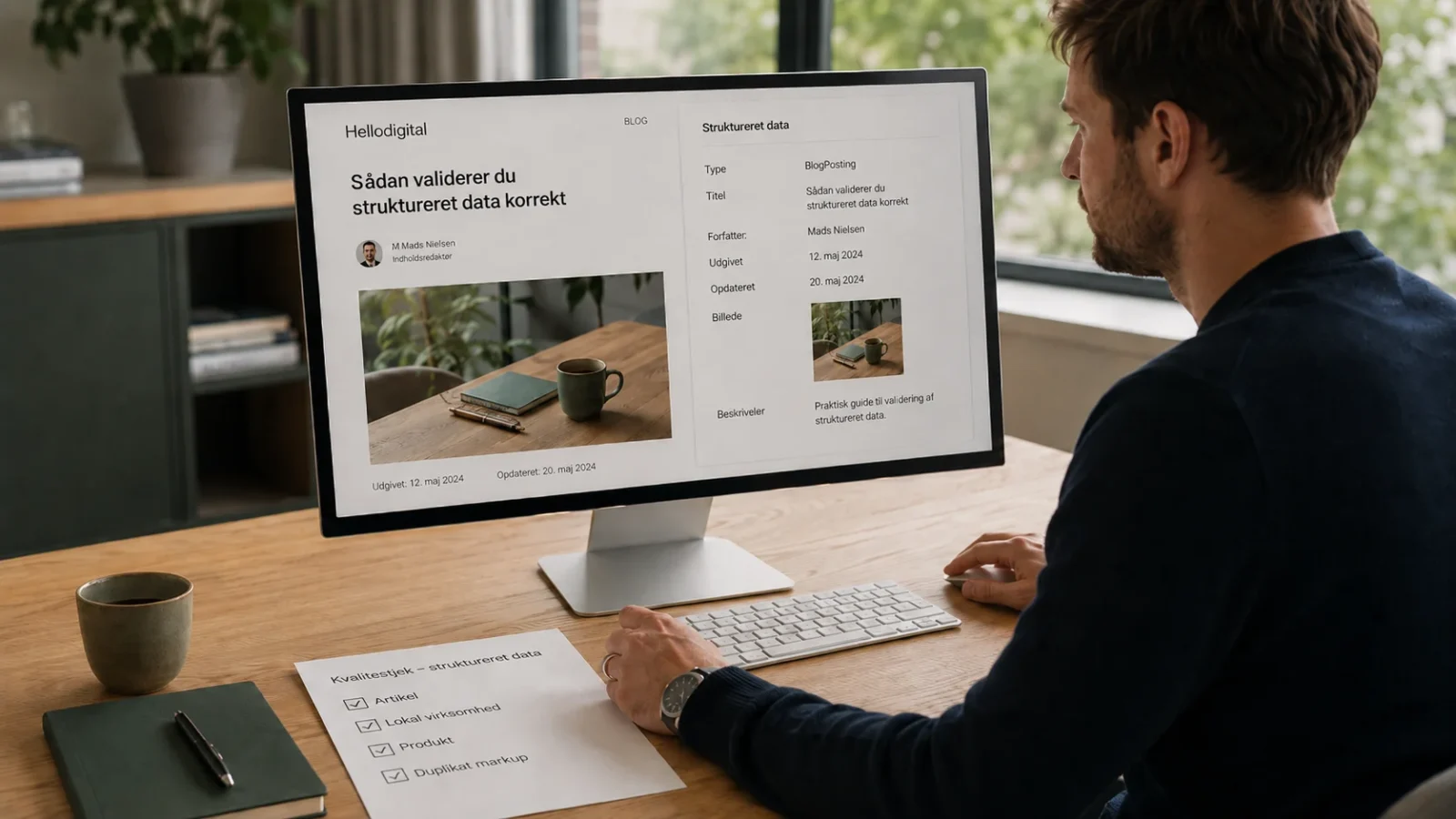 Schema og synligt indhold kvalitetssikres i WordPress